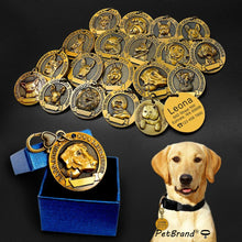 Load image into Gallery viewer, Engraved Personalized Metal Pet ID Tag - PetBrand
