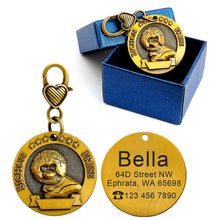 Load image into Gallery viewer, Engraved Personalized Metal Pet ID Tag - PetBrand