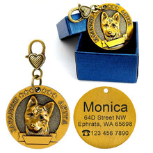Load image into Gallery viewer, Engraved Personalized Metal Pet ID Tag - PetBrand