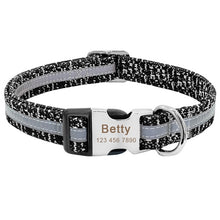Load image into Gallery viewer, Personalized Reflective Dog Collars - PetBrand