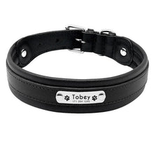Load image into Gallery viewer, Personalized Leather Dog Collar - PetBrand