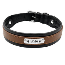 Load image into Gallery viewer, Personalized Leather Dog Collar - PetBrand