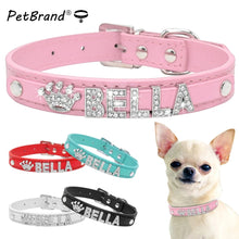 Load image into Gallery viewer, Bling Rhinestone Personalized pet Collars - PetBrand 
