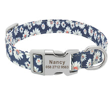 Load image into Gallery viewer, Personalized Printed Nylon Dog Collar - PetBrand 
