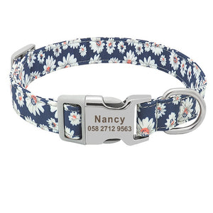 Personalized Printed Nylon Dog Collar - PetBrand 