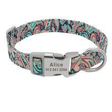 Load image into Gallery viewer, Personalized Printed Nylon Dog Collar - PetBrand 
