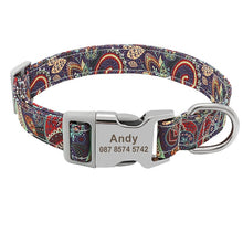 Load image into Gallery viewer, Personalized Printed Nylon Dog Collar - PetBrand 
