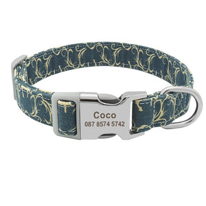 Personalized Printed Nylon Dog Collar - PetBrand 