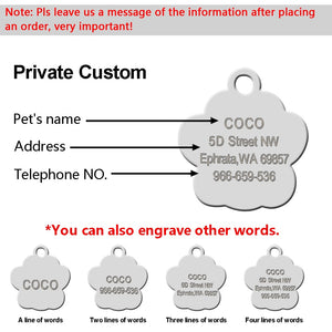 New cat / dog ID tag with engraving - PetBrand 