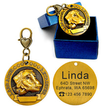 Load image into Gallery viewer, Engraved Personalized Metal Pet  ID Tag - PetBrand 
