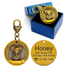 Load image into Gallery viewer, Engraved Personalized Metal Pet  ID Tag - PetBrand 
