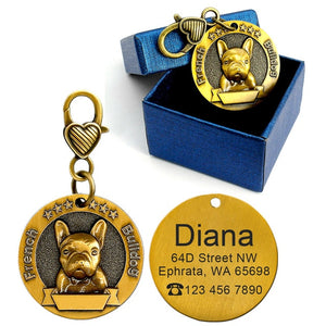 Engraved Personalized Metal Pet  ID Tag - PetBrand 