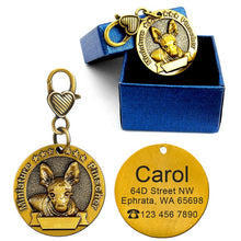 Load image into Gallery viewer, Engraved Personalized Metal Pet  ID Tag - PetBrand 
