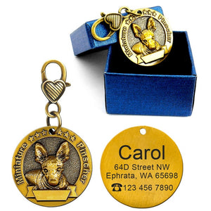 Engraved Personalized Metal Pet  ID Tag - PetBrand 