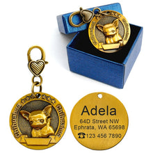 Load image into Gallery viewer, Engraved Personalized Metal Pet  ID Tag - PetBrand 
