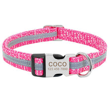 Load image into Gallery viewer, Personalized Reflective Dog Collars - PetBrand 
