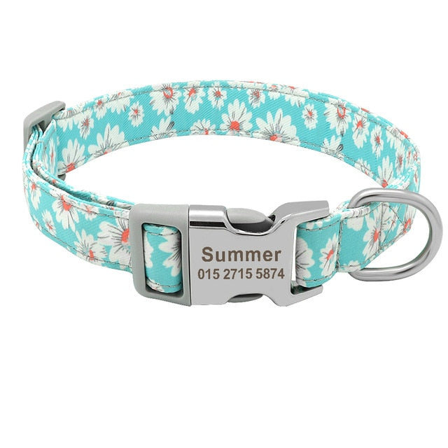 Customized Printed Nylon Dog Collar - PetBrand 