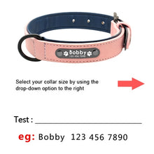 Load image into Gallery viewer, Leather Personalized Collars - PetBrand 
