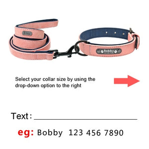 Leather Personalized Collars - PetBrand 