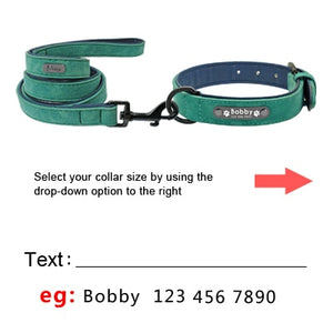 Leather Personalized Collars - PetBrand 