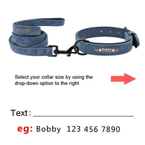 Leather Personalized Collars - PetBrand 