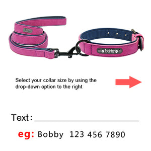 Leather Personalized Collars - PetBrand 