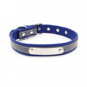 Reflective Leather Customized Cat Collar - PetBrand 