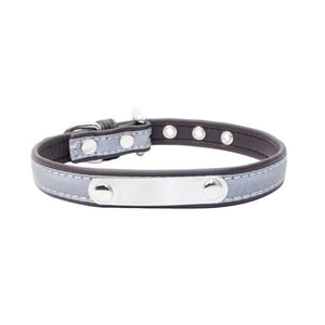 Reflective Leather Customized Cat Collar - PetBrand 