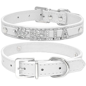 Bling Rhinestone Personalized pet Collars - PetBrand 