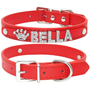 Bling Rhinestone Personalized pet Collars - PetBrand 