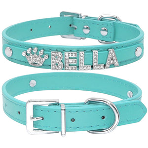 Bling Rhinestone Personalized pet Collars - PetBrand 