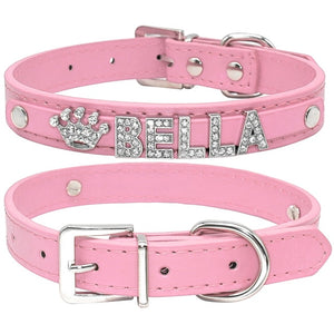 Bling Rhinestone Personalized pet Collars - PetBrand 