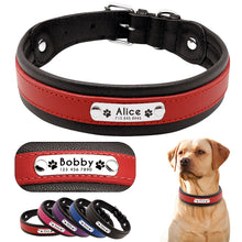 Load image into Gallery viewer, Personalized Leather Dog Collar - PetBrand 
