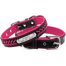 Load image into Gallery viewer, Personalized Dog Collar with metal ID - PetBrand 
