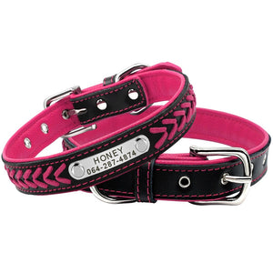 Personalized Dog Collar with metal ID - PetBrand 