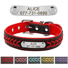 Load image into Gallery viewer, Personalized Dog Collar with metal ID - PetBrand 
