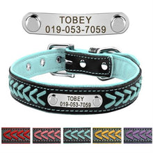 Load image into Gallery viewer, Personalized Dog Collar with metal ID - PetBrand 
