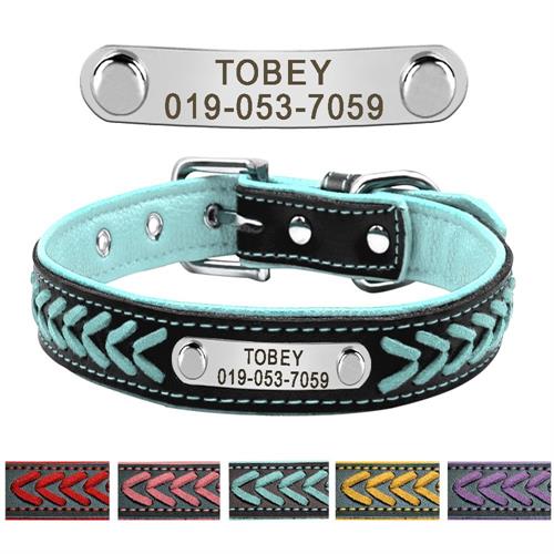 Personalized Dog Collar with metal ID - PetBrand 