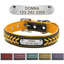 Load image into Gallery viewer, Personalized Dog Collar with metal ID - PetBrand 
