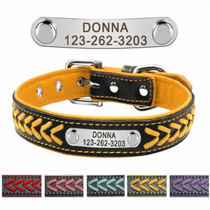 Personalized Dog Collar with metal ID - PetBrand 