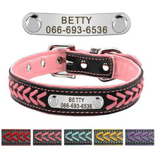 Load image into Gallery viewer, Personalized Dog Collar with metal ID - PetBrand 
