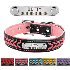 Personalized Dog Collar with metal ID - PetBrand 