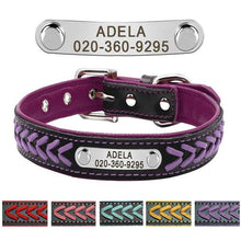 Load image into Gallery viewer, Personalized Dog Collar with metal ID - PetBrand 
