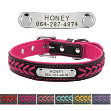 Load image into Gallery viewer, Personalized Dog Collar with metal ID - PetBrand 
